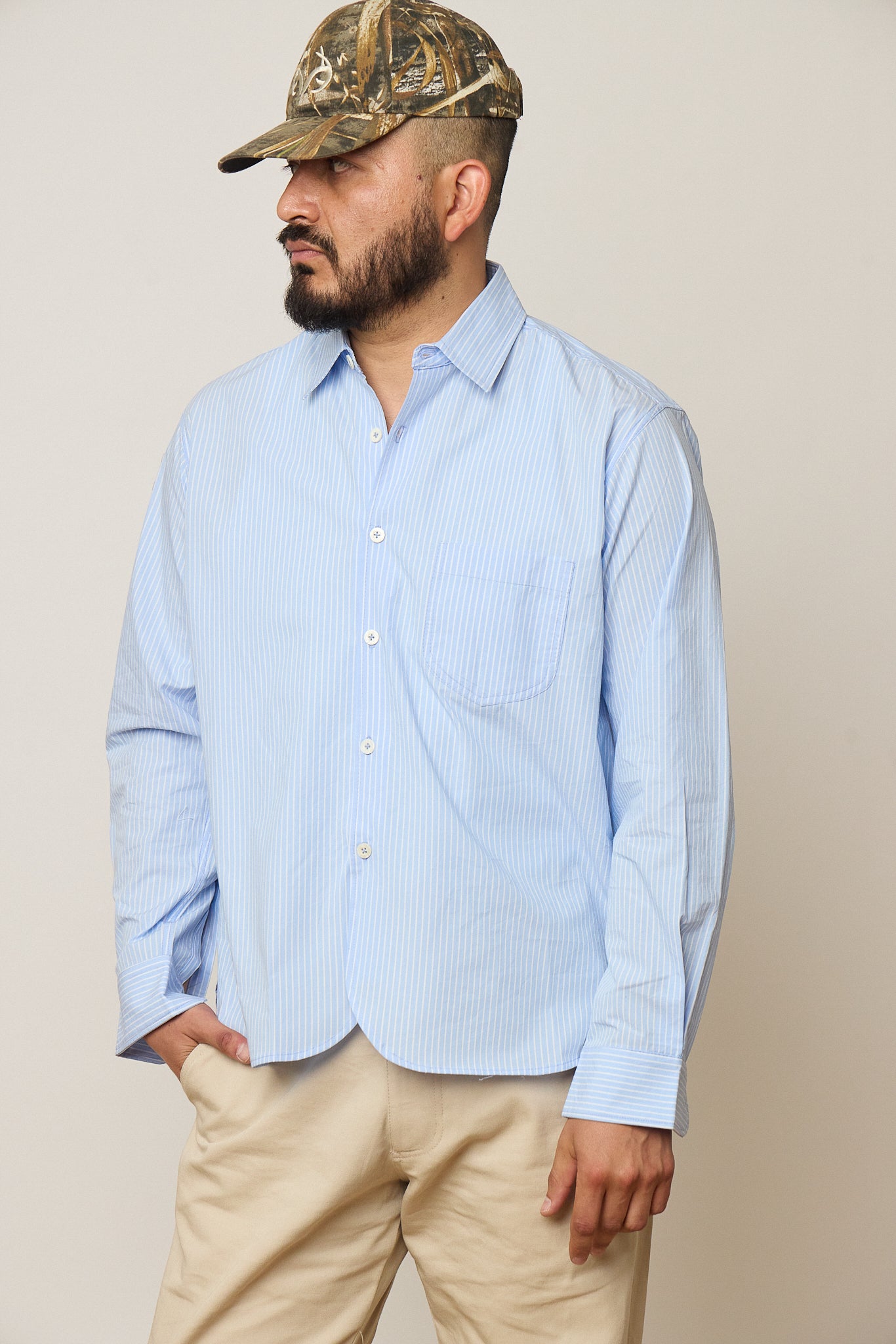 Blue Stripe Dress Shirt