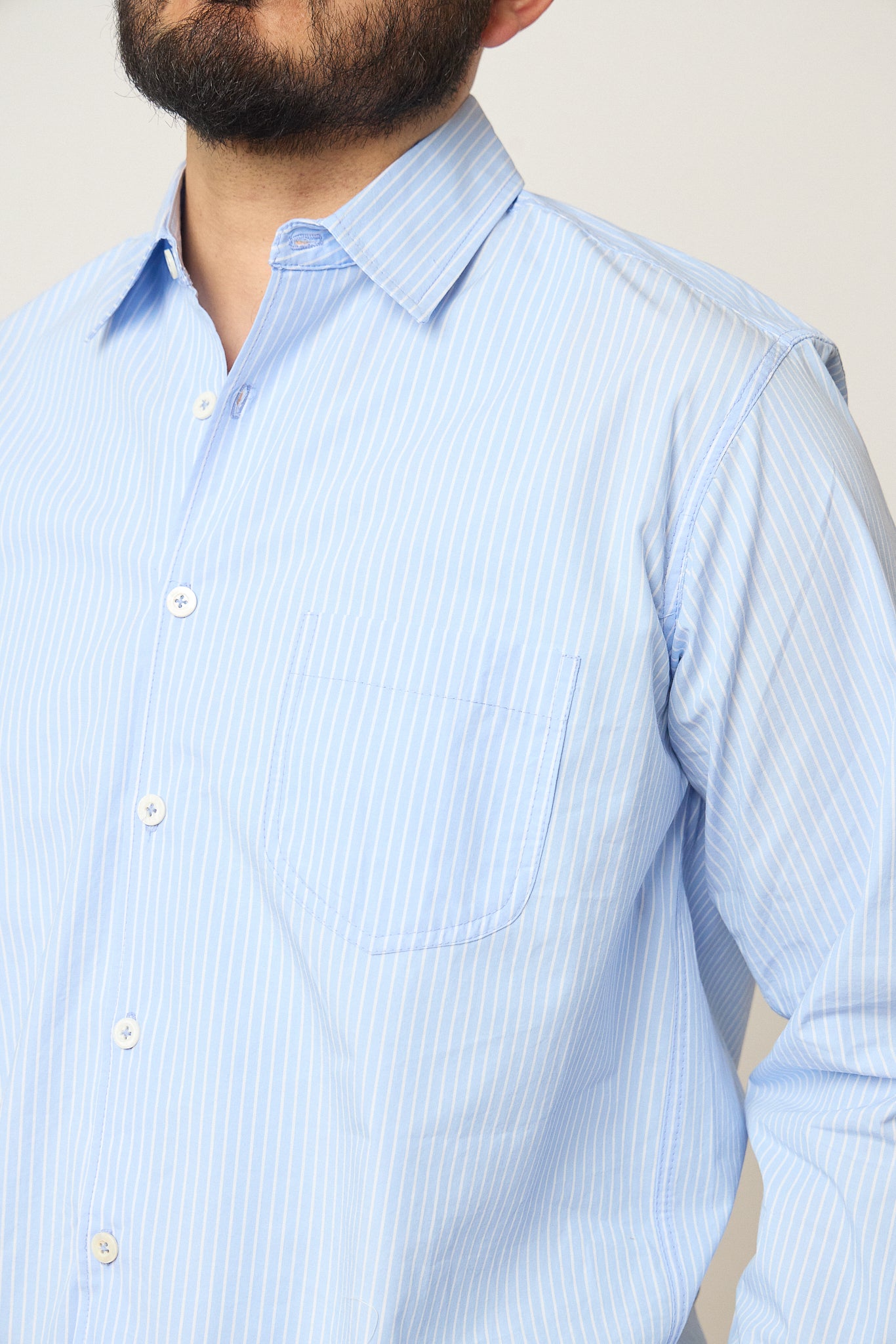 Blue Stripe Dress Shirt